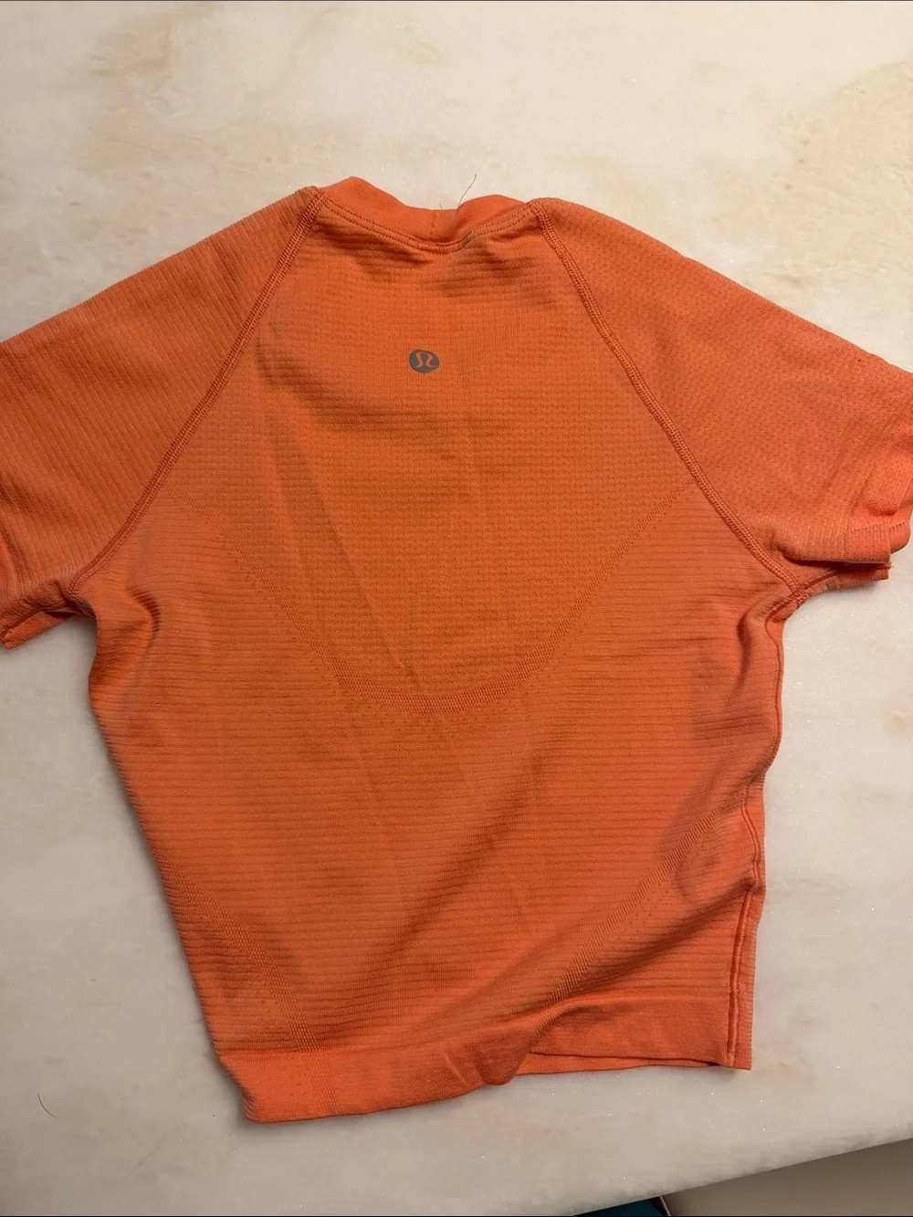 lululemon athletica Short-Sleeve Active Tee in Bright Orange